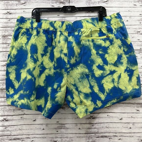 The North Face Shorts Women's Size 2XL Printed Class V Sharp Green Retro Dye New - Picture 2 of 8